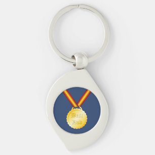 Beste Papa Medaille Vaderdag Sleutelhanger
