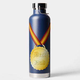 Beste Papa Medaille Vaderdag Waterfles