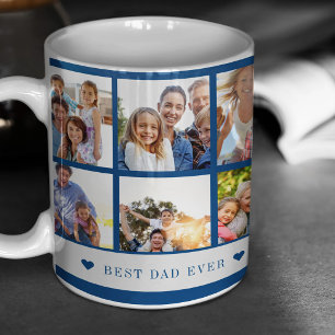 Beste papa ooit 12 foto collage maak je eigen koffiemok
