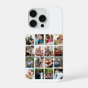 Beste Papa Ooit 16 Foto Collage Gepersonaliseerd V iPhone 15 Pro Hoesje