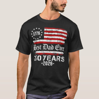 Beste Papa Ooit 250 Jaar Amerikaans 250e T-shirt
