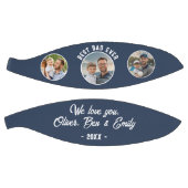 Beste papa ooit 3 foto's Father's Day Keepsake Basketbal (Panelen)