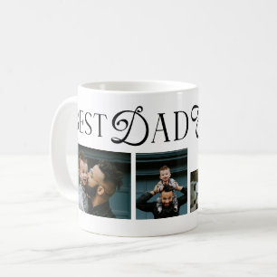 Beste papa ooit 3 foto's Hart vadersdag cadeaus Koffiemok