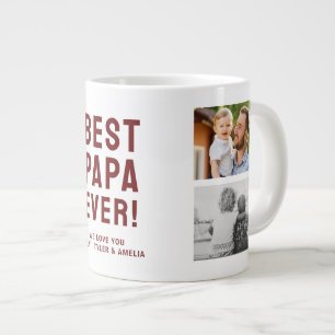 Beste Papa Ooit 4 Foto Collage Extra Grote Beker