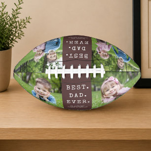 Beste Papa Ooit 4 Foto's Aandenken Voetbal American Football