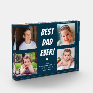 Beste papa ooit 4 foto's Familie fotoblok