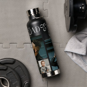 Beste papa ooit 4 foto's moderne vadersdaggeschenk waterfles