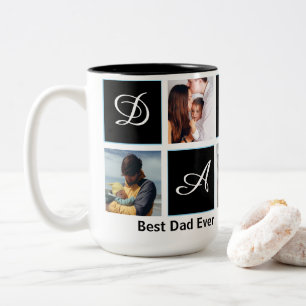 Beste papa ooit 5 foto gepersonaliseerde mok