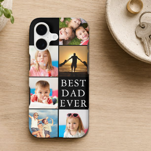 BESTE PAPA OOIT 6 Foto Collage iPhone 16 Hoesje