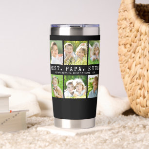 BESTE PAPA OOIT 6 Foto's Gepersonaliseerd Geïsoleerde Drinkbeker