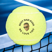 Beste papa ooit - aangepast bericht en foto tennisballen