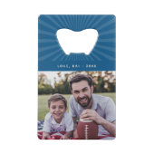 Beste papa ooit | Aangepaste foto Kredietkaart Flessenopener (Achterkant)