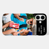 Beste Papa Ooit Aangepaste Foto Naam Case-Mate iPhone Case (Achterkant (horizontaal))
