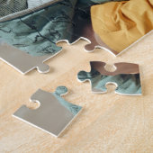 Beste papa ooit Aangepaste foto Vaderdag cadeau Legpuzzel (Zijkant)