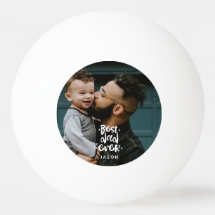 Beste Papa Ooit Aangepaste Foto Vaderdag Cadeau Na Pingpongballen