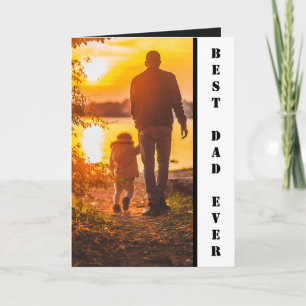 Beste Papa Ooit Aangepaste Foto Vaderdag cadeaukaa Kaart