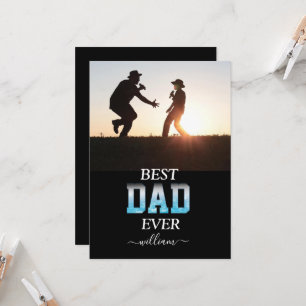 Beste papa ooit Aangepaste foto Vaderdag Kaart