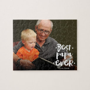 Beste Papa Ooit Aangepaste Foto Van Klein Kind Legpuzzel