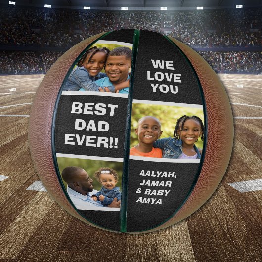 Beste papa ooit aangepaste fotocollage vader basketbal