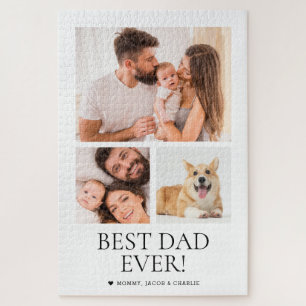 Beste Papa Ooit Aangepaste Foto's Vaderdag Collage Legpuzzel