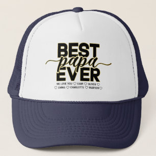 Beste papa ooit Aangepaste kindernamen Trucker Pet
