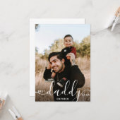 Beste Papa ooit - Aangepaste naam Fotocadeau voor  Kaart (Voorkant / Achterkant in situ)