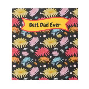 Beste papa ooit Aangepaste typografie cadeau voor Notitieblok