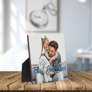 Beste papa ooit Aangepaste Vaderdag Foto Overlay Fotoplaat