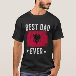 Beste papa ooit Albanië vlag Beste Albanese papa T-shirt