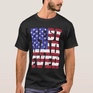 Beste papa ooit Amerikaanse vlag Vaderâ€™S Dag T-shirt