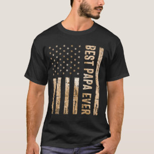 Beste Papa Ooit Amerikaanse vlag - Vaderdag T-shirt