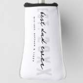 Beste papa ooit atletisch modern preppy Vaderdag Golfheadcover (Draai 90)