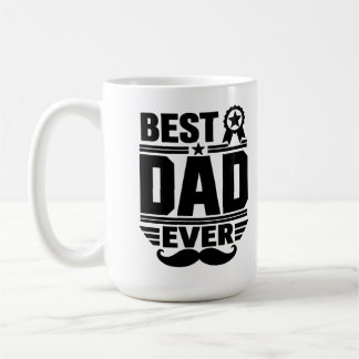 Beste Papa Ooit Award Lint Snorhaar Cadeau  Koffiemok