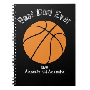 Beste papa ooit basketbal versleten tekst planne notitieboek