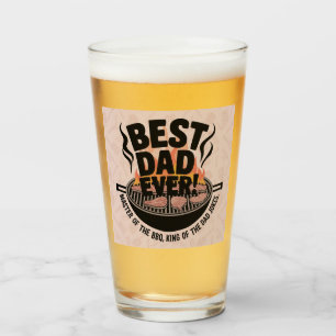 Beste papa ooit BBQ-ontwerp - King of the Grill Glas