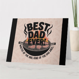 Beste Papa Ooit BBQ-ontwerp – Koning van de Grill Kaart