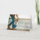 Beste papa ooit Beste vader ooit aangepaste foto Kaart (Voorkant)