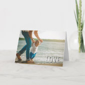 Beste papa ooit Beste vader ooit LIEFDE aangepaste Kaart (Voorkant)