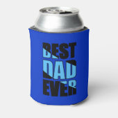 Beste papa ooit blauw blikjeskoeler (Blikje Achterkant)