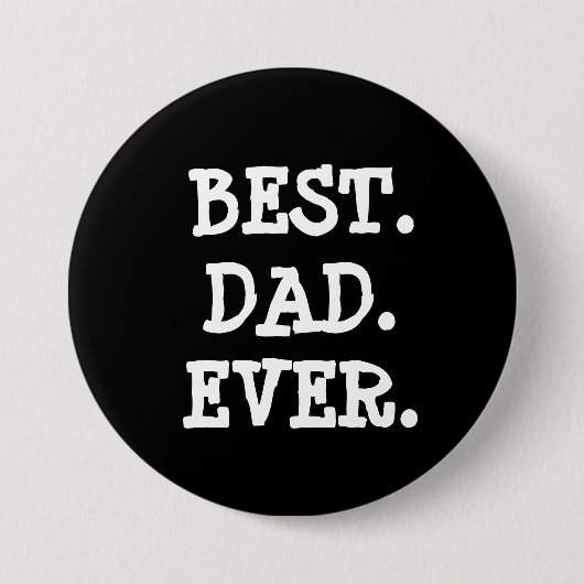 Beste papa ooit blauwe Button (Voorkant)