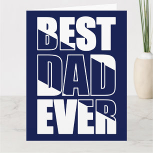Beste papa ooit Blue Father's Day Kaart