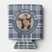 Beste papa ooit Buffalo speelde aangepaste foto va Blikjeskoeler (Achterkant)