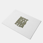 Beste Papa Ooit Camo Vintage Gravure Ontwerp_1 Deurmat (Schuin)