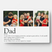 Beste papa ooit definitie fotocollage fotoplaat (voorkant)