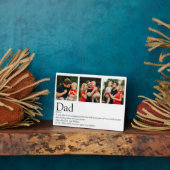 Beste papa ooit definitie fotocollage fotoplaat (Zijkant)