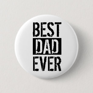 Beste Papa Ooit Eenvoudig Vaderdag Geschenk Ronde Button 5,7 Cm