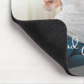 Beste papa ooit Eenvoudige Custom Photo Muismat (Hoek)