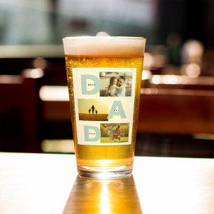 Beste Papa Ooit Est Vaderdag Papa Aangepaste Afbee Glas