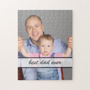 Beste Papa Ooit Familie Foto Citaat Ontwerp Legpuzzel
