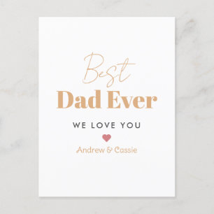 Beste papa ooit feestdagenkaart